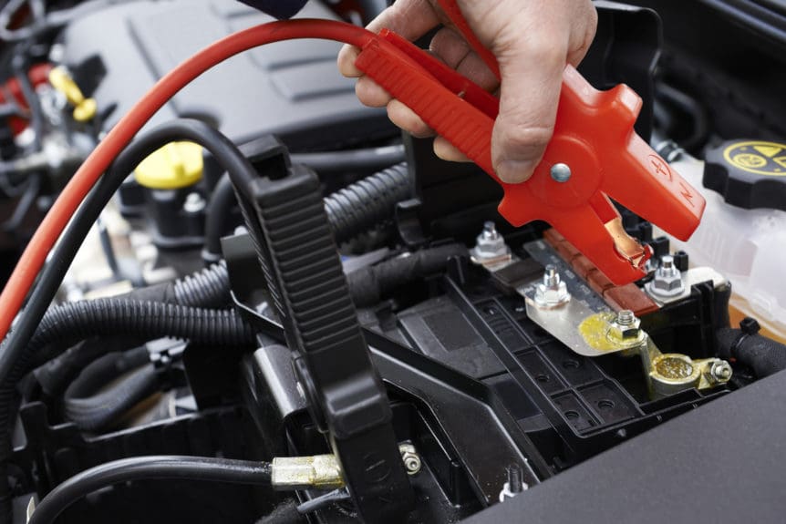 jump start and battery service
